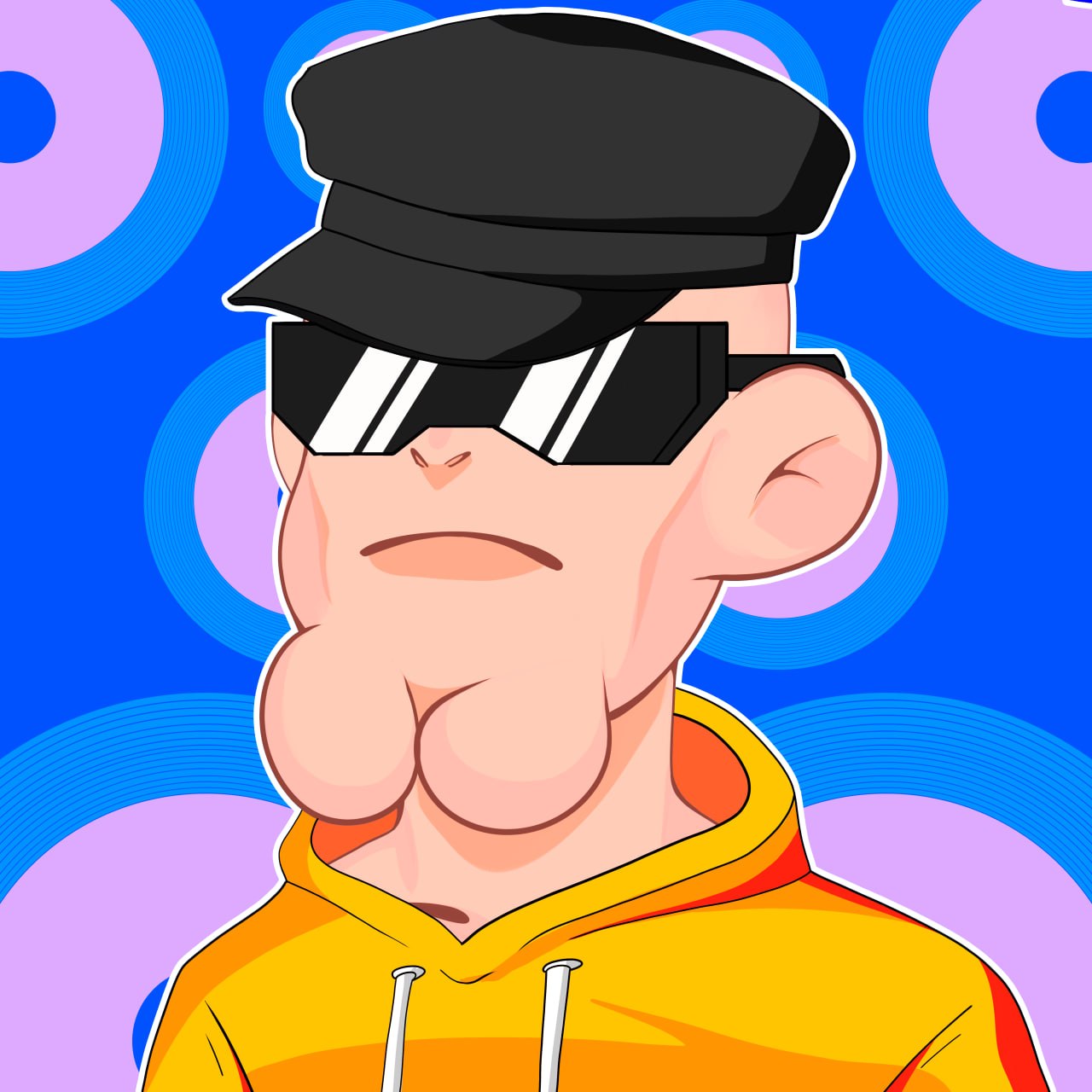 DigiDigi resident in a black cap and visor
