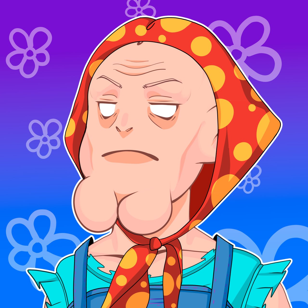 DigiDigi resident in a headscarf